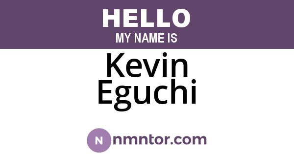 Kevin Eguchi
