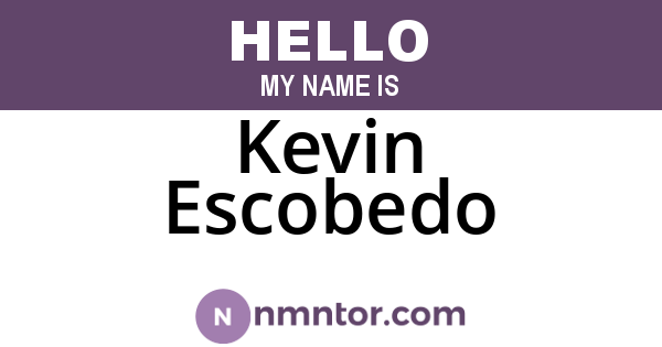 Kevin Escobedo