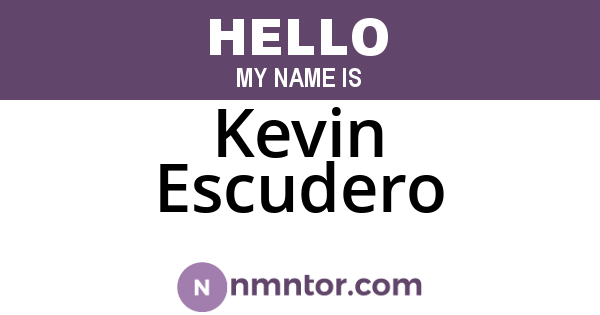 Kevin Escudero