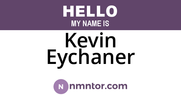 Kevin Eychaner