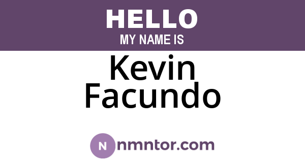 Kevin Facundo