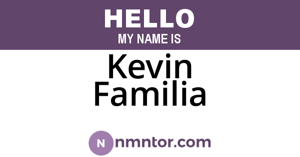 Kevin Familia