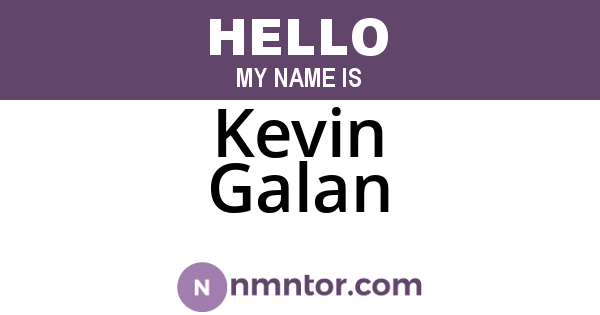 Kevin Galan