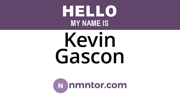 Kevin Gascon