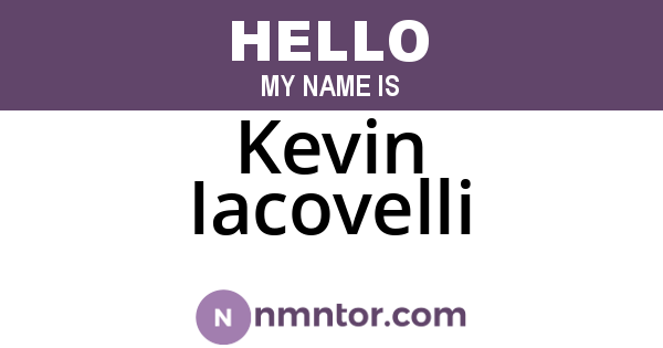 Kevin Iacovelli