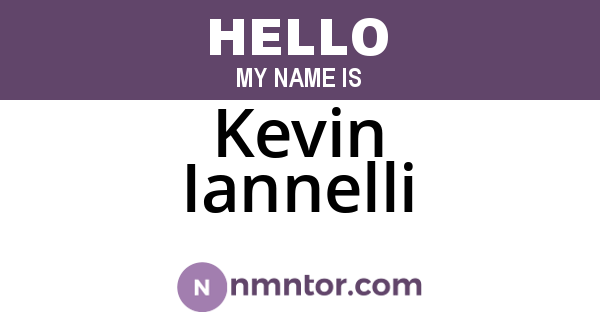 Kevin Iannelli