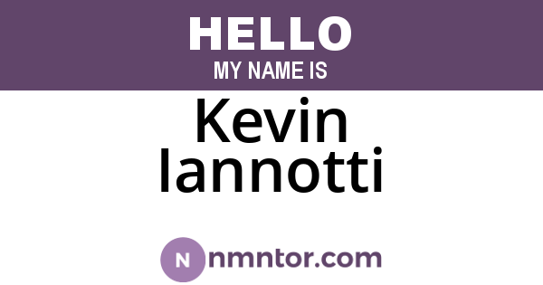 Kevin Iannotti