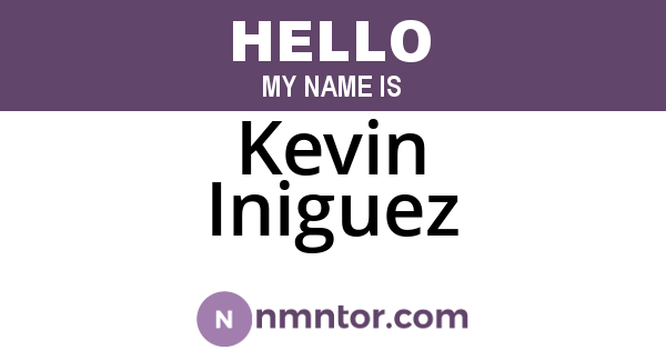 Kevin Iniguez