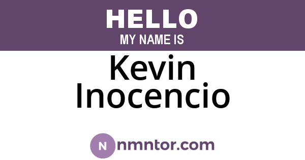 Kevin Inocencio