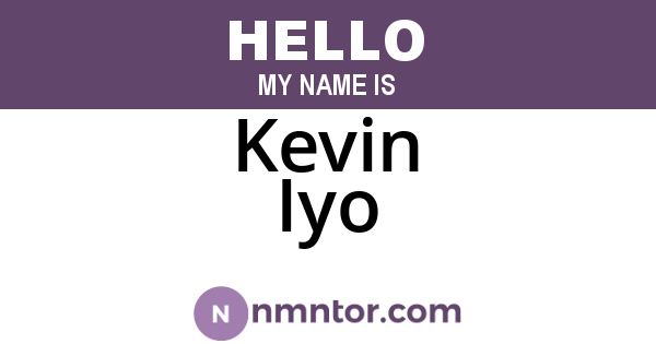 Kevin Iyo