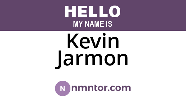 Kevin Jarmon