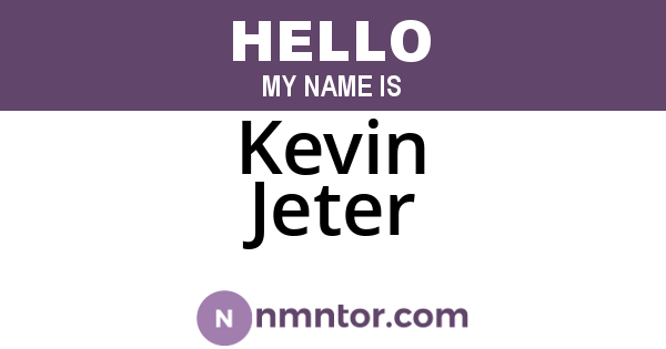 Kevin Jeter