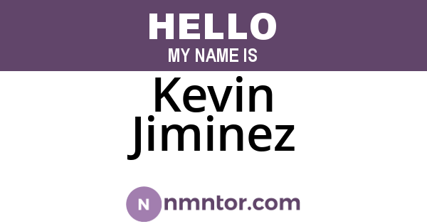 Kevin Jiminez