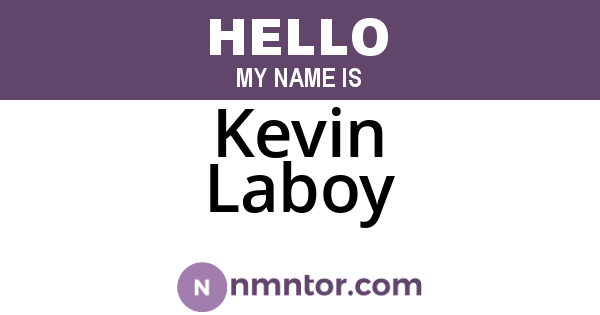 Kevin Laboy