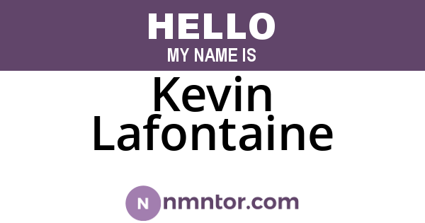 Kevin Lafontaine