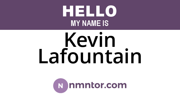 Kevin Lafountain