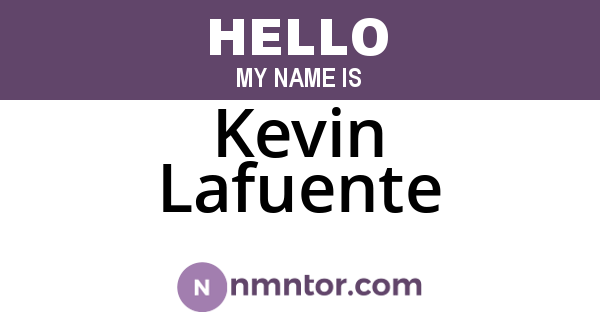 Kevin Lafuente