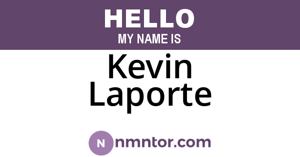 Kevin Laporte