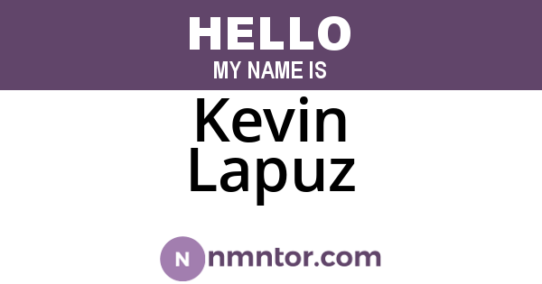 Kevin Lapuz