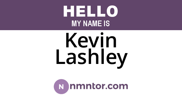 Kevin Lashley