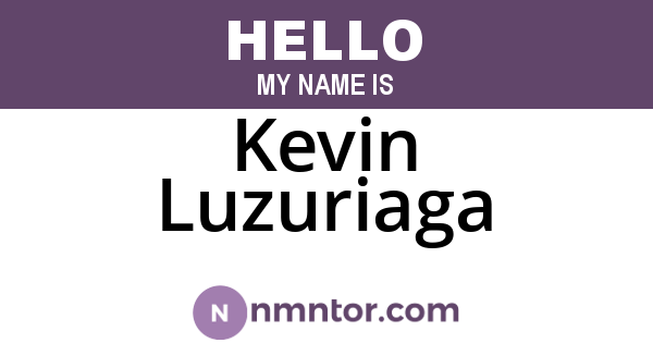 Kevin Luzuriaga