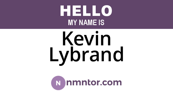 Kevin Lybrand