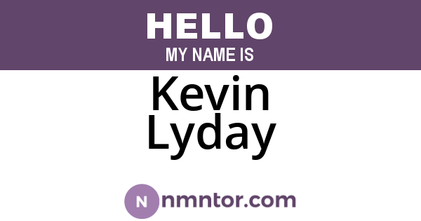 Kevin Lyday