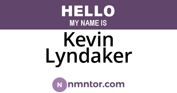 Kevin Lyndaker