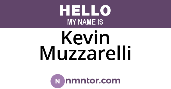 Kevin Muzzarelli