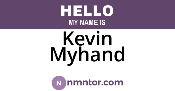 Kevin Myhand
