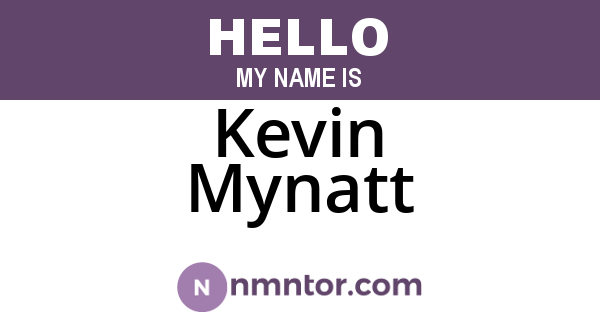 Kevin Mynatt
