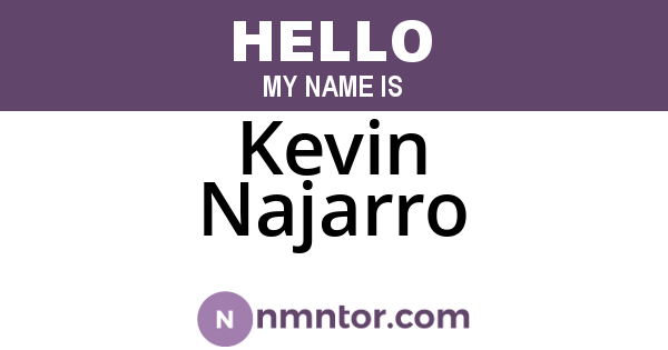 Kevin Najarro