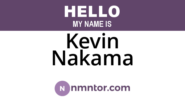 Kevin Nakama