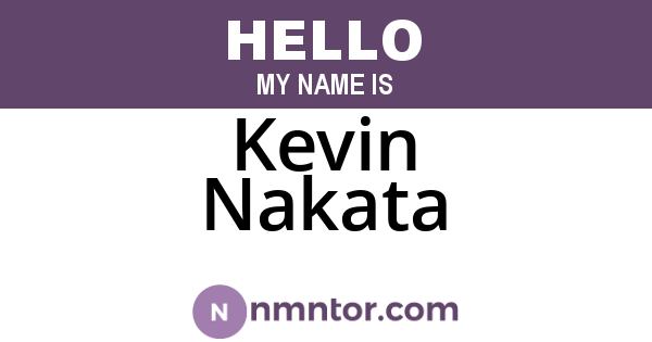 Kevin Nakata