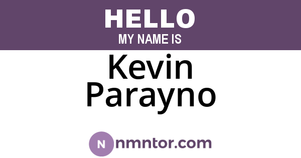 Kevin Parayno