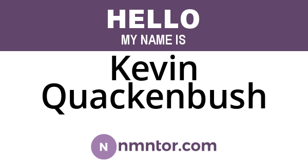 Kevin Quackenbush