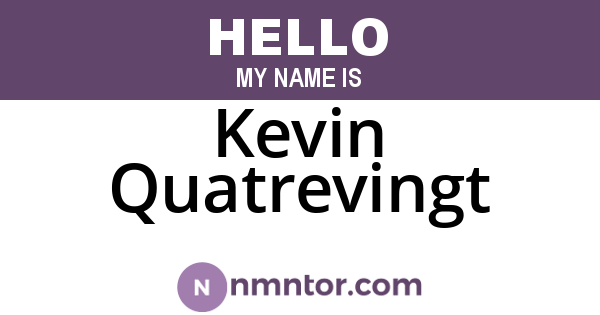Kevin Quatrevingt