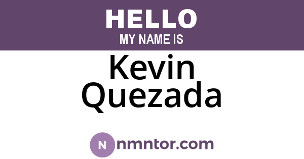 Kevin Quezada