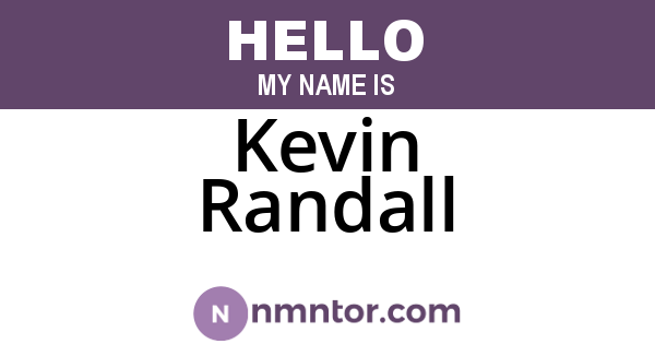 Kevin Randall