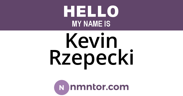 Kevin Rzepecki