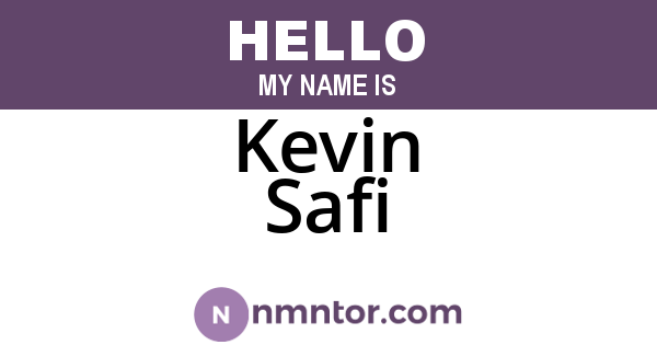 Kevin Safi
