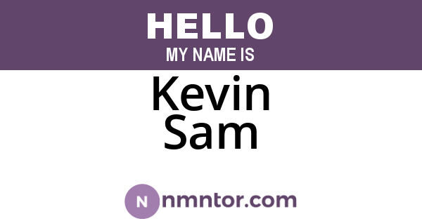Kevin Sam