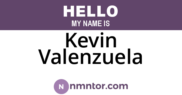 Kevin Valenzuela