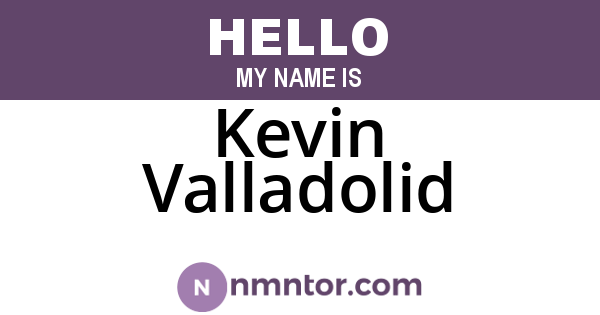 Kevin Valladolid