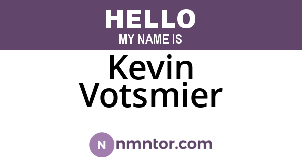 Kevin Votsmier