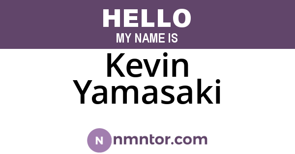 Kevin Yamasaki