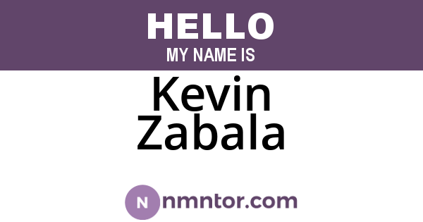 Kevin Zabala