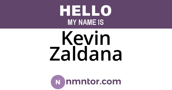 Kevin Zaldana