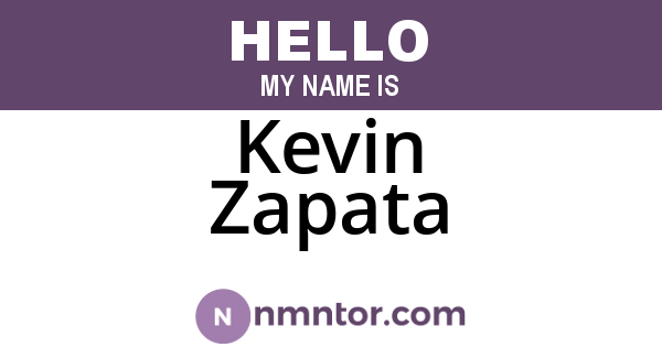 Kevin Zapata