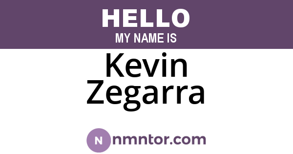 Kevin Zegarra